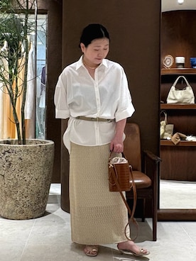 「アイテム（アクセサリー）」を使った、ggみきさん（レディース・153cm）の春コーディネート