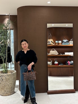 「アイテム（リング）」を使った、ggみきさん（レディース・153cm）の秋コーディネート