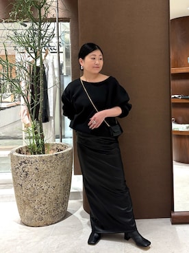 「アイテム（スカート）」を使った、ggみきさん（レディース・153cm）の秋コーディネート