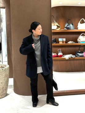 「アイテム（リング）」を使った、ggみきさん（レディース・153cm）の秋コーディネート