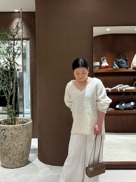 「アイテム（チョーカー）」を使った、ggみきさん（レディース・153cm）の秋コーディネート