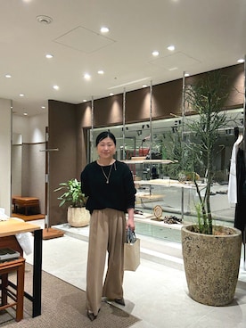 「アイテム（リング）」を使った、ggみきさん（レディース・153cm）の秋コーディネート