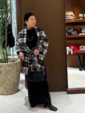 「アイテム（ベルト）」を使った、ggみきさん（レディース・153cm）の秋コーディネート