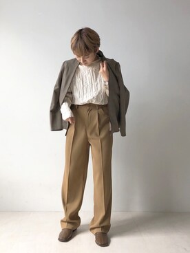 「babcode」｜「アイテム（ジャケット/アウター）」を使った、aykiiさん（レディース・154cm）の秋コーディネート