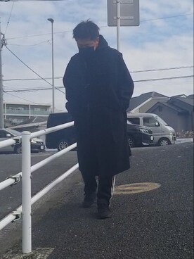 「ストリートファッション」｜「アイテム（ダッフルコート）」を使った、たこさん（メンズ・173cm）の冬コーディネート
