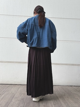 「F by ROSSO（エフバイロッソ）のアイテム」を使った、miyama1219さん（レディース・155cm）の秋コーディネート