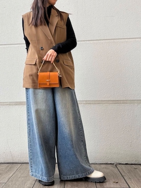 「VICE VERSA（バイスバース）のアイテム」を使った、miyama1219さん（レディース・155cm）の春コーディネート