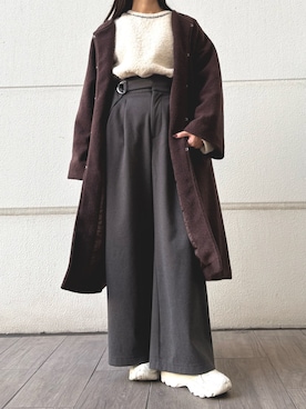 「ITEMS URBANRESEARCH（アイテムズ アーバンリサーチ）のアイテム」を使った、miyama1219さん（レディース・155cm）の冬コーディネート