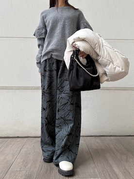 「秋服コーデ」｜「アイテム（ダウンジャケット/コート）」を使った、miyama1219さん（レディース・155cm）の秋コーディネート