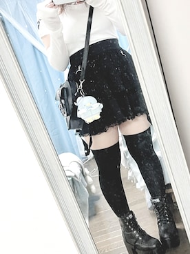 「YOSUKE（ヨースケ）のアイテム」を使った、めぃさん（レディース・165cm）の春コーディネート
