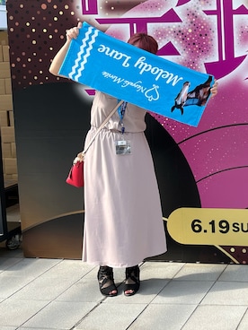 「RESEXXY（リゼクシー）のアイテム（シャツワンピース）」を使った、laura0211さん（レディース・158cm）の夏コーディネート