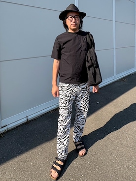「JINS（ジンズ）のアイテム」を使った、zzzypadawanさん（メンズ・177cm）の夏コーディネート