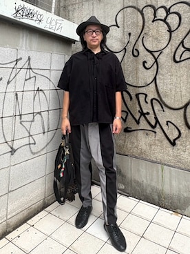 「BACKS（バックス）のアイテム（帽子）」を使った、zzzypadawanさん（メンズ・177cm）の夏コーディネート