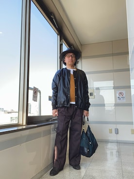 「GLOSTER（グロスター）のアイテム（ジャケット/アウター）」を使った、zzzypadawanさん（メンズ・177cm）の春コーディネート