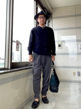 「CAMBIO（カンビオ）のアイテム」を使った、zzzypadawanさん（メンズ・177cm）の春コーディネート