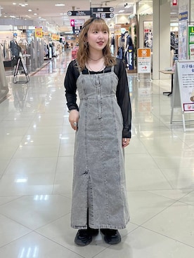 「デニムワンピース」｜kotokoさん（レディース・160cm・20代）の春コーディネート