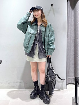 「アイテム（キャップ）」を使った、kotokoさん（レディース・160cm・20代）の秋コーディネート