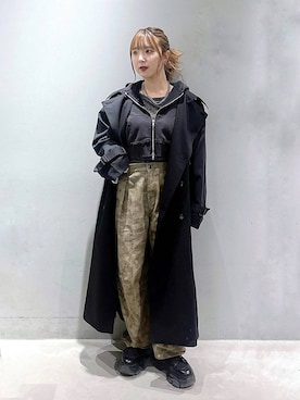 「アイテム（トレンチコート）」を使った、kotokoさん（レディース・160cm・20代）の冬コーディネート