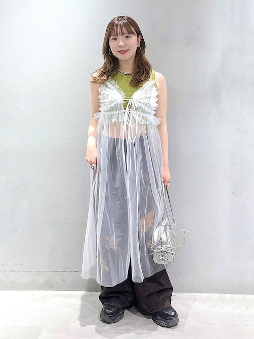 Bibiy. 【7/9〜7/16限定500円オフ】チュールワンピース 大きいサイズ レディース チュールレイヤードビスチェワンピース