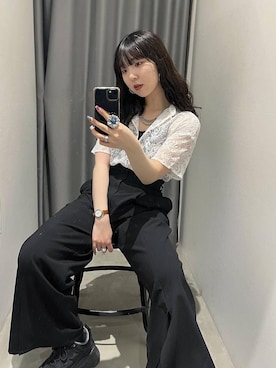 「JEANASIS（ジーナシス）のランダムアウトソールスニーカー/968688（スニーカー）」を使った、kotokoさん（レディース・160cm）の春コーディネート