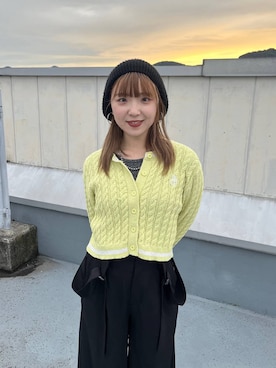 「PAGEBOY」｜「アイテム（ハンチング/ベレー帽）」を使った、kotokoさん（レディース・160cm）の秋コーディネート
