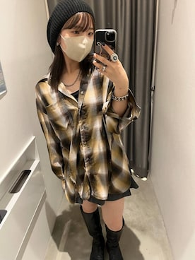 「PAGEBOY」｜「アイテム（ハンチング/ベレー帽）」を使った、kotokoさん（レディース・160cm）の夏コーディネート