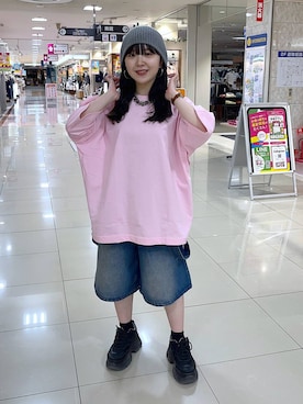 「JEANASIS（ジーナシス）のランダムアウトソールスニーカー/968688（スニーカー）」を使った、kotokoさん（レディース・160cm）の春コーディネート