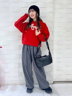 「JEANASIS（ジーナシス）のランダムアウトソールスニーカー/968688（スニーカー）」を使った、kotokoさん（レディース・160cm）の冬コーディネート