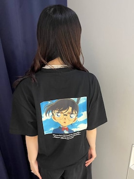「PAGEBOY（ページボーイ）のデカポウラケパンツ【4color・2size】（スウェットパンツ、ブラック系）」を使った、kotokoさん（レディース・160cm）の春コーディネート