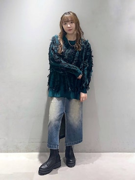 「PBLIM（ページボーイリム）のアイテム（スカート）」を使った、kotokoさん（レディース・160cm）の秋コーディネート