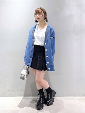 「PAGEBOY（ページボーイ）のレトロボストンBAG（ショルダーバッグ）」を使った、kotokoさん（レディース・160cm）の秋コーディネート