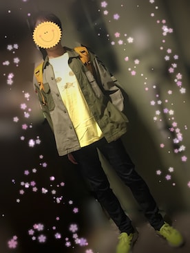 「LOGOS（ロゴス）のアイテム」を使った、はねはねとゆかいな何かたちさん（メンズ・177cm）の春コーディネート