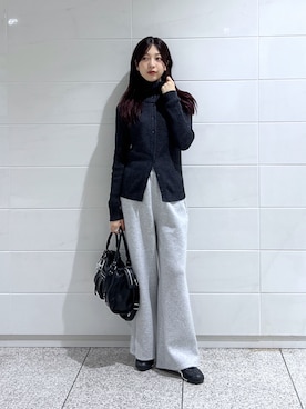 「アイテム（ボストンバッグ）」を使った、kannaさん（レディース・163cm）の秋コーディネート