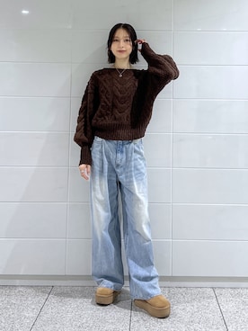 kannaさん（レディース・163cm）の冬コーディネート