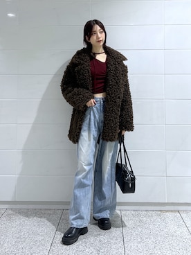 kannaさん（レディース・163cm）の冬コーディネート