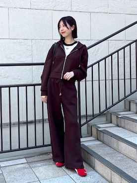 「アイテム（スウェットパンツ）」を使った、kannaさん（レディース・163cm）の秋コーディネート