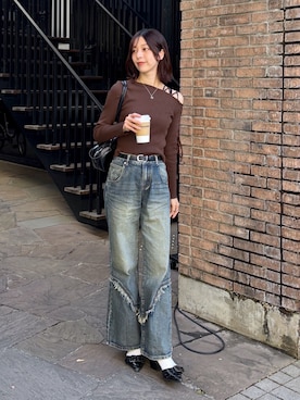 kannaさん（骨格ナチュラル・レディース・163cm）の冬コーディネート