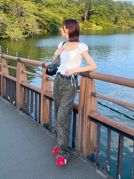 「骨格ナチュラル」｜kannaさん（レディース・163cm）の夏コーディネート