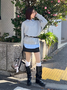 「Heather（ヘザー）のアイテム」を使った、kannaさん（レディース・163cm）の春コーディネート