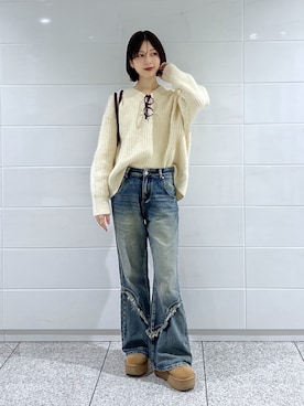 kannaさん（レディース・163cm）の冬コーディネート