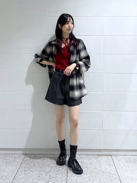 「アイテム（キャミソール）」を使った、kannaさん（レディース・163cm）の秋コーディネート