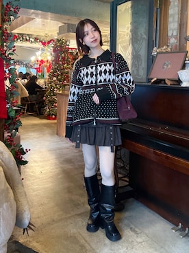 「Heather（ヘザー）のアイテム」を使った、kannaさん（レディース・163cm）の冬コーディネート