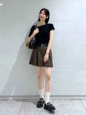 「RAGEBLUE（レイジブルー）のアイテム」を使った、kannaさん（レディース・163cm）の秋コーディネート
