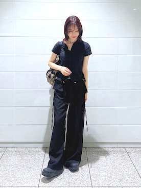 「crocs（クロックス）のアイテム」を使った、kannaさん（レディース・163cm）の夏コーディネート