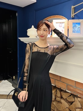 「アイテム（パンツドレス）」を使った、kannaさん（レディース・163cm）の夏コーディネート