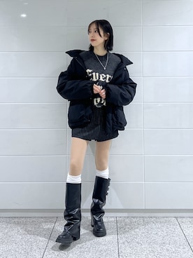 kannaさん（レディース・163cm）の冬コーディネート