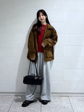 「アイテム（ブルゾン）」を使った、kannaさん（レディース・163cm）の秋コーディネート