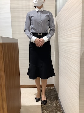 「ビジネスコーデ」｜SHIRTS PLAZA 長崎みらいココウォーク店さん（レディース・164cm）の秋コーディネート