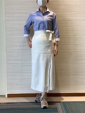 「爽やかコーデ」｜SHIRTS PLAZA 長崎みらいココウォーク店さん（レディース・163cm）の春コーディネート