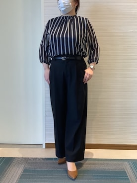 「BRICK HOUSE by TOKYO SHIRT」｜SHIRTS PLAZA 長崎みらいココウォーク店さん（レディース・161cm）の春コーディネート